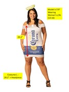 Rasta Imposta Corona Extra Beer Dress Halloween Costume, Women's Size L-XL (14-16) R1404-LXL View 7