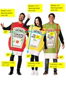 Rasta Imposta Heinz 3 Pack Ketchup, Mustard & Relish Group Halloween Costume, Adult One Size 20091 View 8